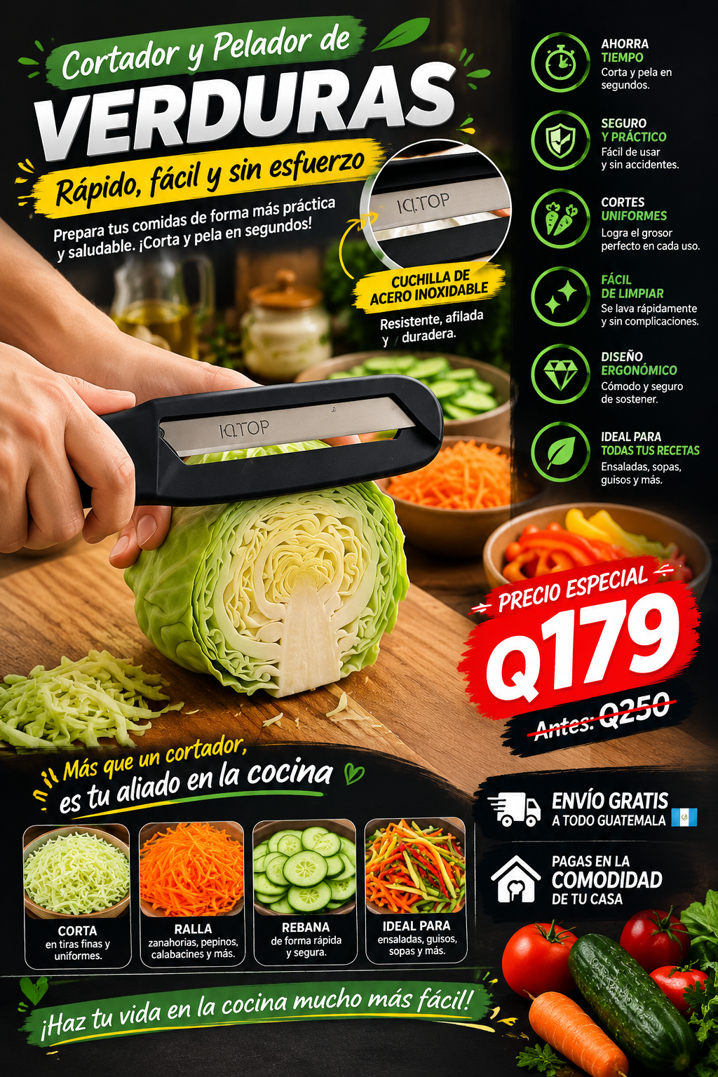 Cortador de Vegetales Pro-EXITO EN VENTAS
