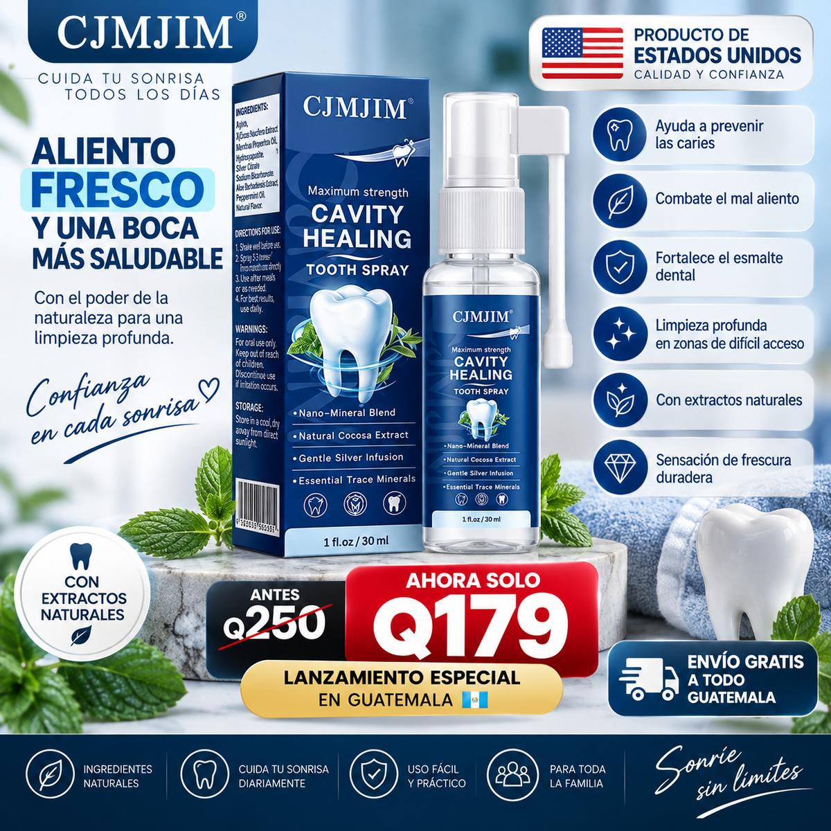 CJMJIM™ – Spray Bucal de Cuidado Dental - TOP EN VENTAS