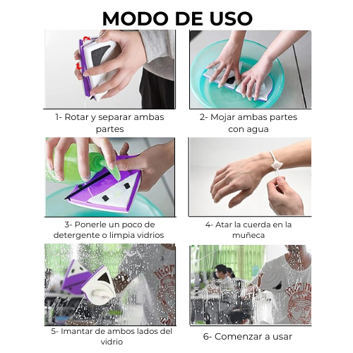 Limpia cristales magnético profesional-Alta Calidad