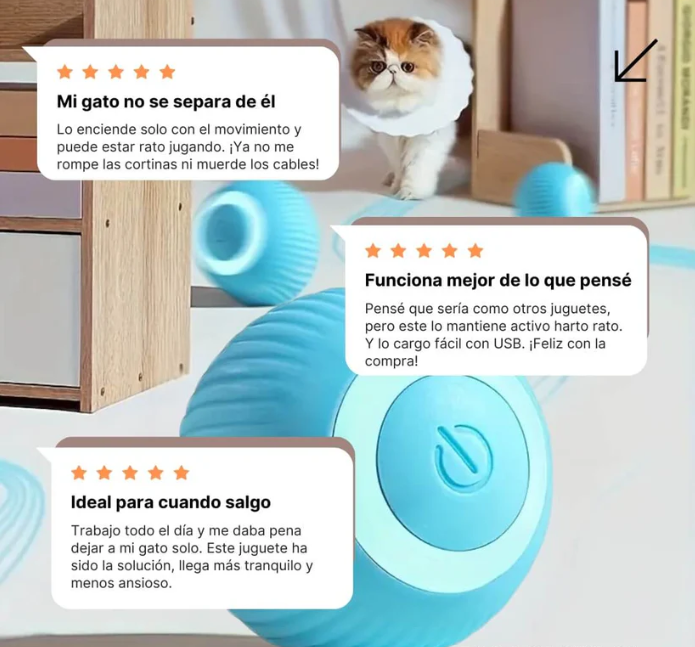 PELOTA INTERACTIVA PARA MASCOTA - ENVIO GRATIS