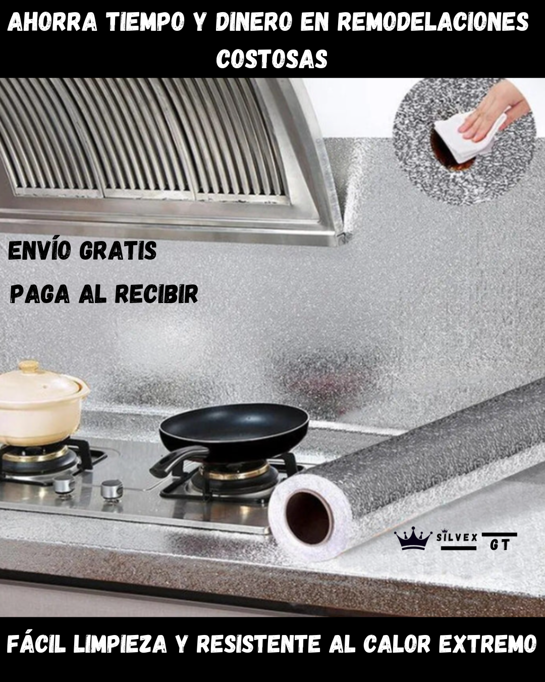 PAPEL ADHESIVO DE ALUMINIO ALTA RESISTENCIA-TOP DE VENTAS