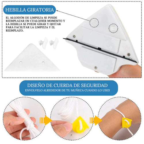 Limpia cristales magnético profesional-Alta Calidad