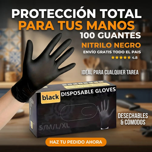 TOPSAFE "Guantes Nitrilo Texturizado 8.0gr