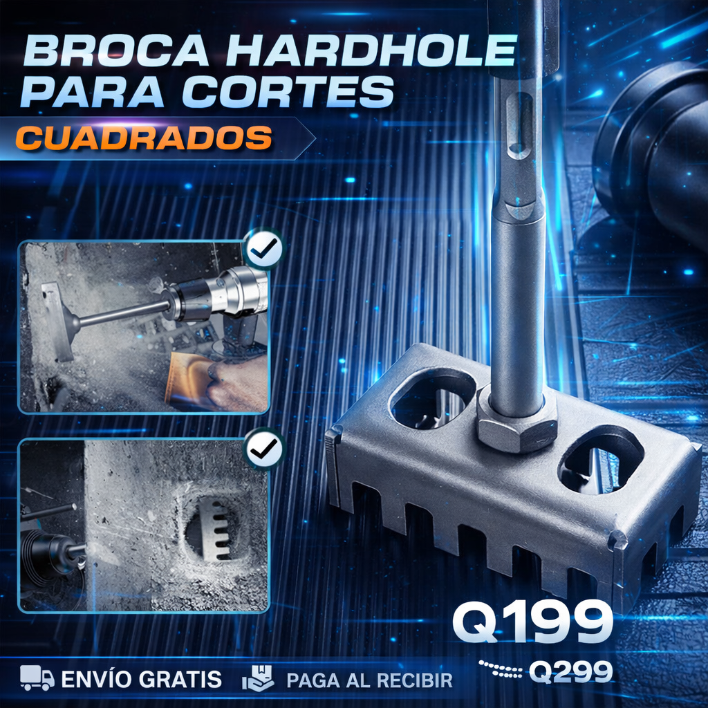 BROCA HARD HOLE PARA CORTES CUADRADOS