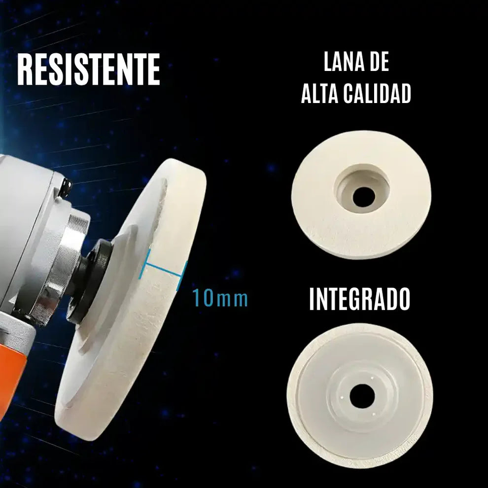 DISCO PULIDORA DE LANA - Paquete X3 Unidades