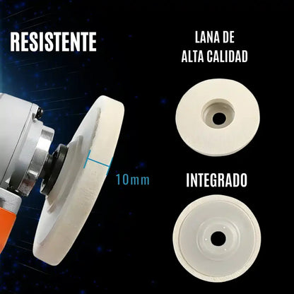 DISCO PULIDORA DE LANA - Paquete X3 Unidades