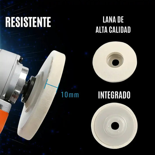 DISCO PULIDORA DE LANA - Paquete X3 Unidades