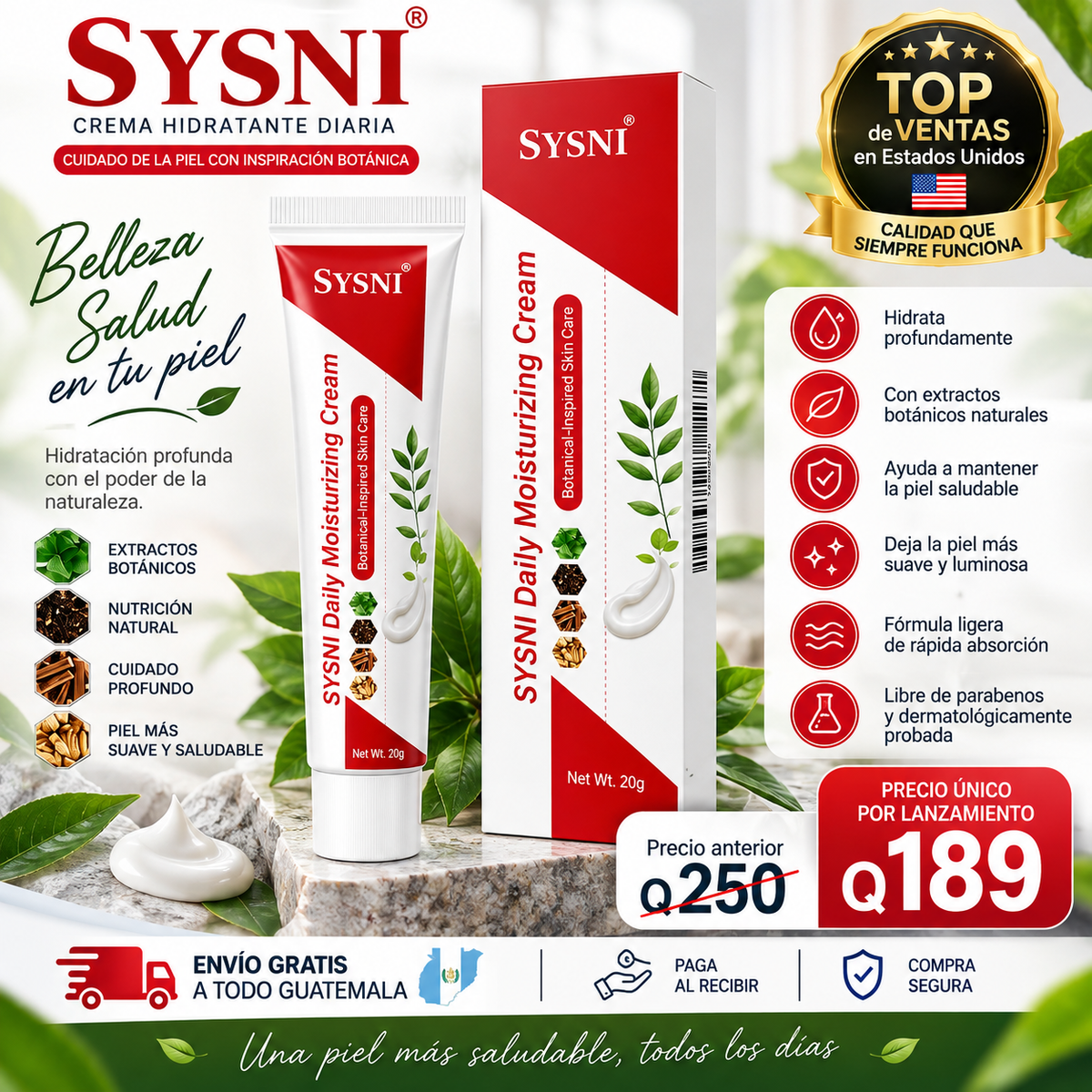 SYSNI Crema Para la Psoriasis - TOP DE VENTAS EN ESTADOS UNIDOS
