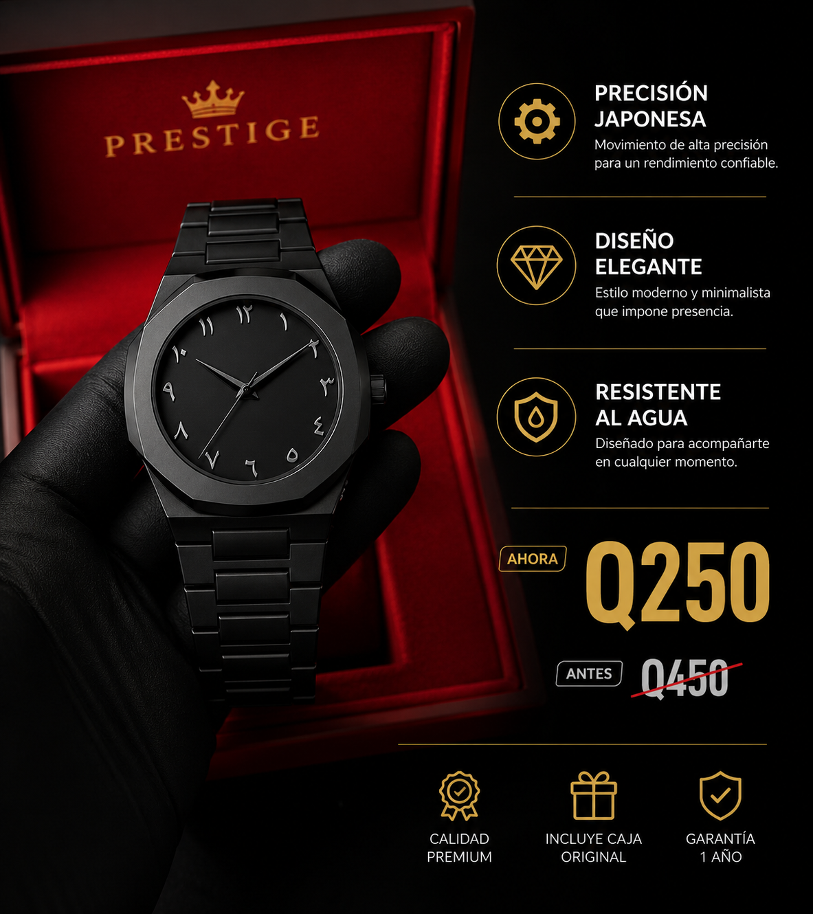 BLACK PHANTOM™ — El reloj que impone respeto sin decir una palabra