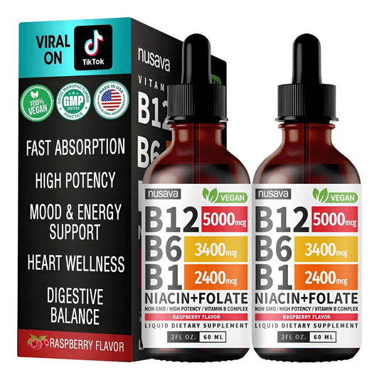 SUPLEMETO LIQUIDO DE VITAMINA B12 CON FRAMBUESA OFERTA 2X1