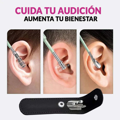 KIT ESTUCHE LIMPIADOR DE OÍDOS