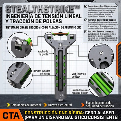 StealthStrike™ Resortera Mecánica de Alta Precisión