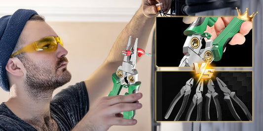 Alicates pelacables 8 en 1 de alta resistencia con comprobador de voltaje