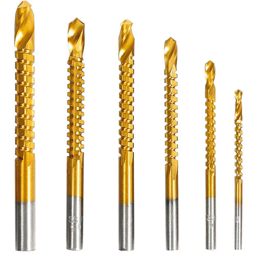 Set de 6 Brocas Giratorias HSS-Producto de alta Gama-Envío Gratis